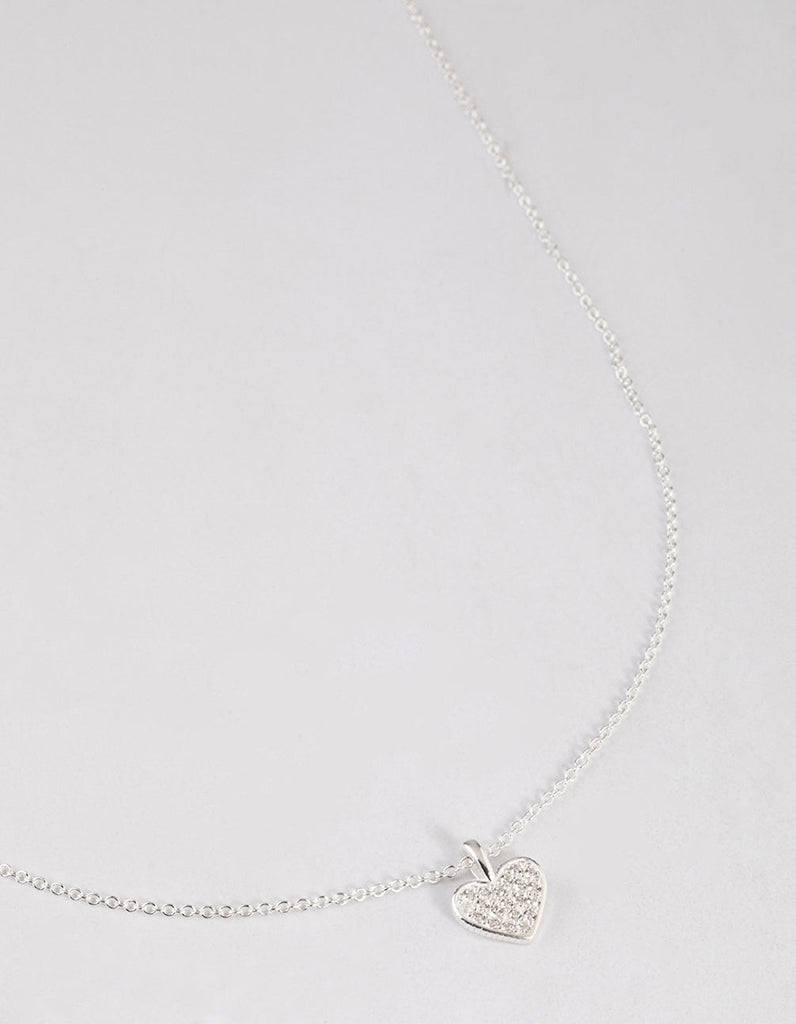 Sterling Silver Heart Pendant Necklace - Lovisa