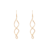 Gold Wave Drop Earrings - link has visual effect only