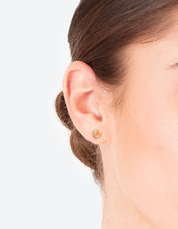 Gold Classic Mini Knot Earrings - link has visual effect only