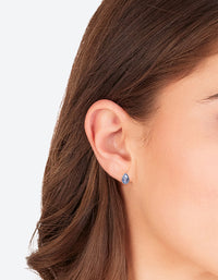 Blue Teardrop Stud Earrings - link has visual effect only