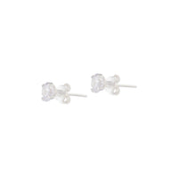 0.5Ct Sterling Silver CZ Stud - link has visual effect only