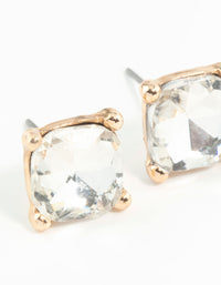 Square Diamante Set Stud Earrings - link has visual effect only