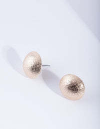 Gold Sparkle Button Earrings - link has visual effect only