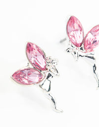 Silver Metal Fairy Stud Earrings - link has visual effect only