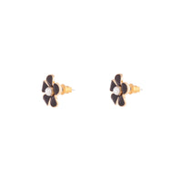 Black Daisy Stud Earrings - link has visual effect only