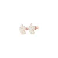 Flower Daisy White Stud Earrings - link has visual effect only