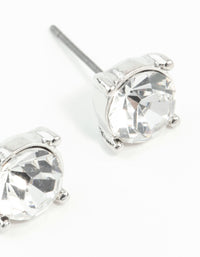 2 Carat Glass Stud Earrings - link has visual effect only