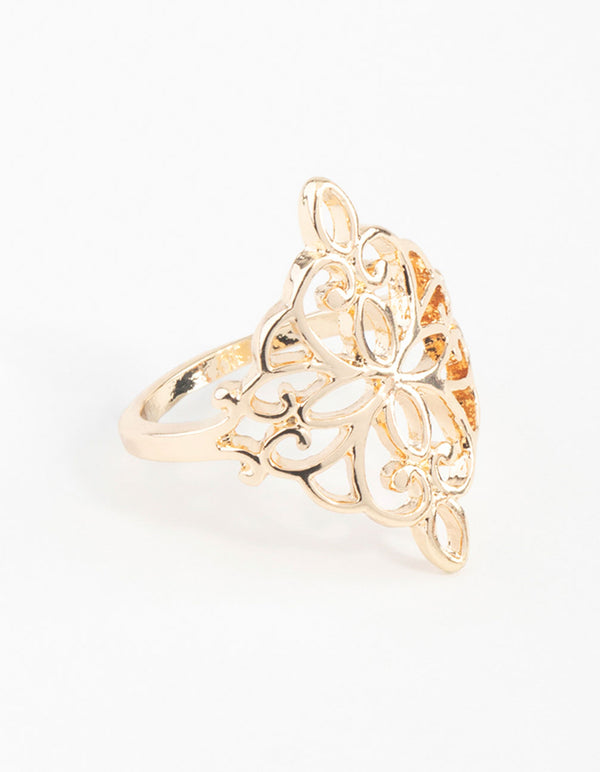 Gold Filigree Ring