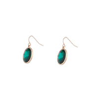 Gold Jewel Centre Drop Earrings - link has visual effect only