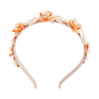 Floral Pearl Headband in Pink & Rose Gold - link has visual effect only