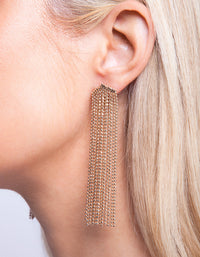 Fine Gold Tassel Earrings - link has visual effect only