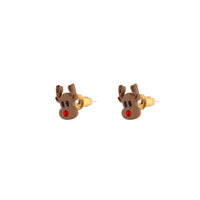 Rudolph Stud Earrings - link has visual effect only