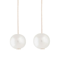 Rose Gold Fine Stick & Pearl Drop Earrings - link has visual effect only