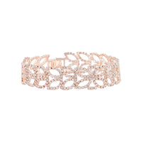 Rose Gold Diamante Petal Bracelet - link has visual effect only