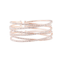 Rose Gold Diamante Zig Zag Cuff - link has visual effect only