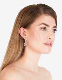 Silver Diamante Stone Set Cut-Out Earring - link has visual effect only