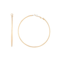 Gold Plain Tube Hoop Earrings - link has visual effect only