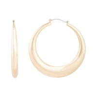 Gold Curve Hoop Earrings - link has visual effect only