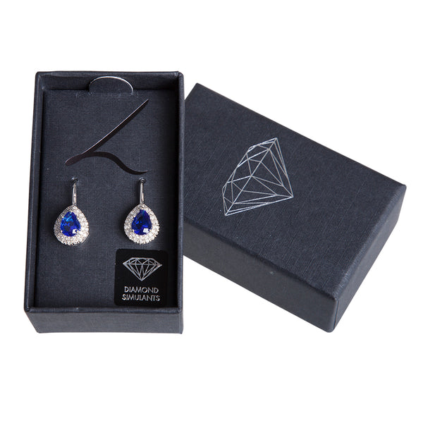 Sapphire Teardrop Earrings