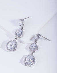 Crystal Trio Teardrop Earring - link has visual effect only