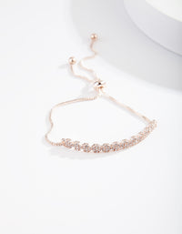 Rose Gold Crystal Toggle Bracelet - link has visual effect only