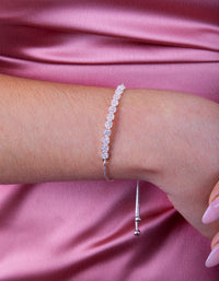 Rose Gold Crystal Toggle Bracelet - link has visual effect only