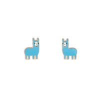 Glitter Llama Stud Earrings - link has visual effect only