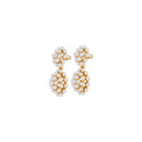 Gold Pearl Multi Ball Earrings - link has visual effect only