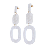 Marbled Acrylic Drop Earrings - link has visual effect only