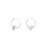 Kids Flower Hoop Earrings - link has visual effect only