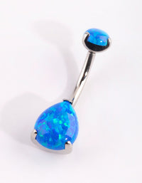 Surgical Steel Opal Belly Bar - link has visual effect only