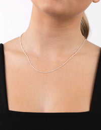 Sterling Silver Ball Chain Necklace - link has visual effect only