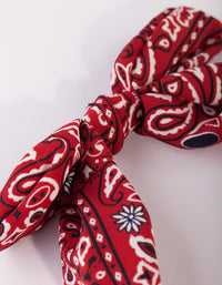 Red Bandana Knotted Headband - link has visual effect only