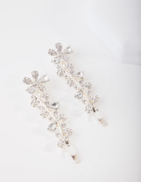 Silver Floral Laurel Clip Pack - link has visual effect only