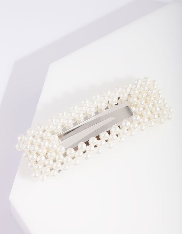 Pearl Rectangle Hair Clip