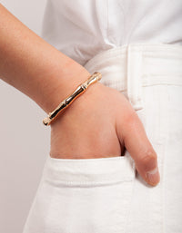 Bamboo Clamp Clip Bracelet - link has visual effect only