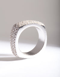 Sterling Silver Diamante Snake Ring - link has visual effect only