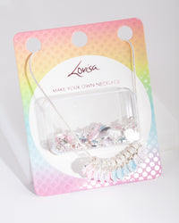 Kids Silver Make Your Own Enamel Letter Necklace - link has visual effect only