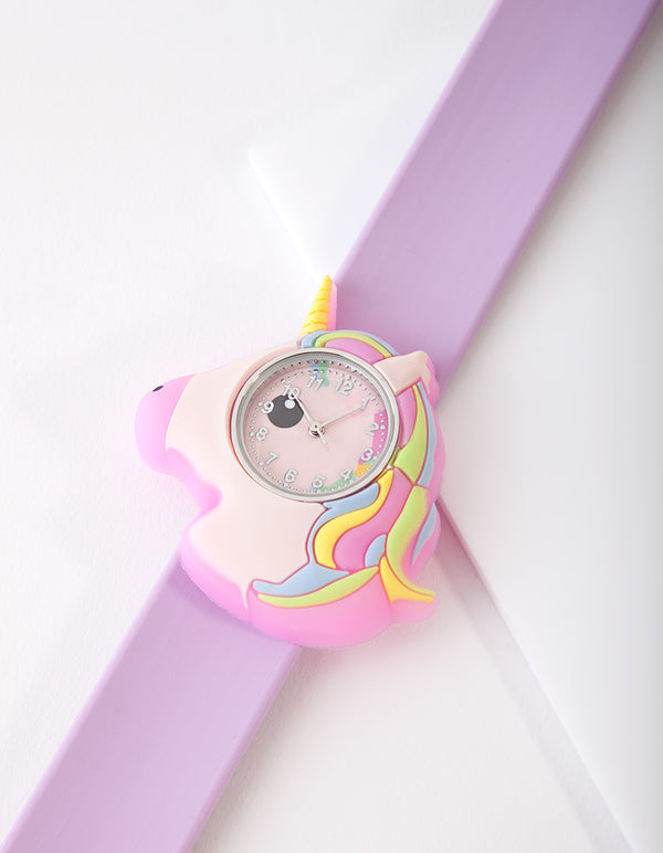 Kids Unicorn Slap Band Watch