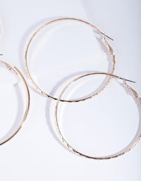 Gold 6 cm Hoop Earring Pack - link has visual effect only