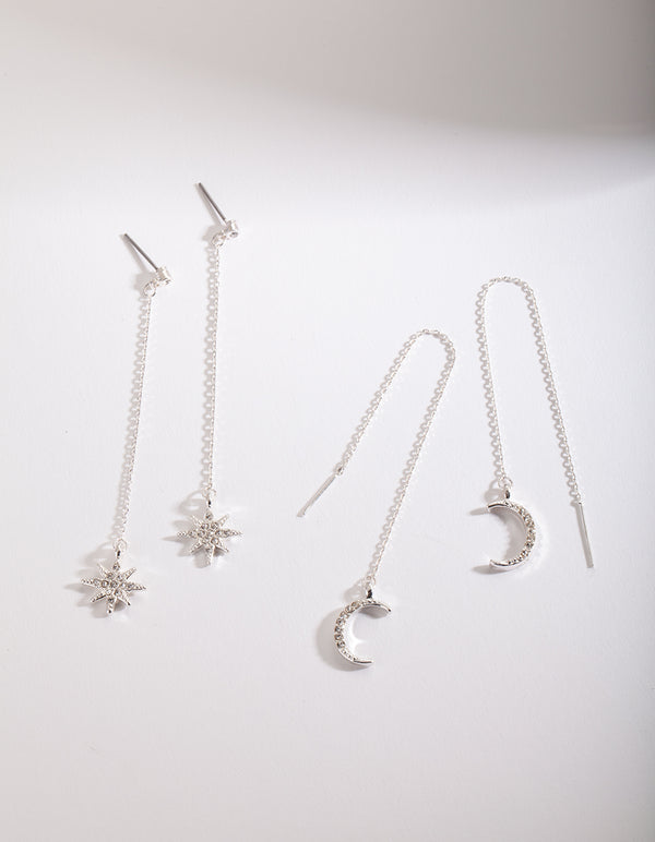 Silver Celestial Earring Pack