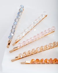 Gold Blush Bead Hair Pins 5-Pack - link has visual effect only