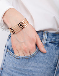 Gold Maze Cutout Bangle - link has visual effect only