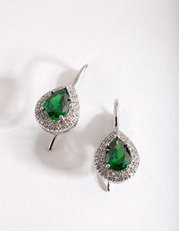 Emerald Pear Drop Earrings - link has visual effect only