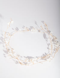 Gold Flower Drape Hair Vine - link has visual effect only