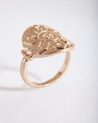 Gold Yogi Disc Ring - link has visual effect only