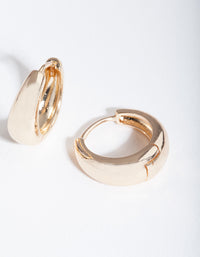 Gold Chunky Mini Huggie Earrings - link has visual effect only