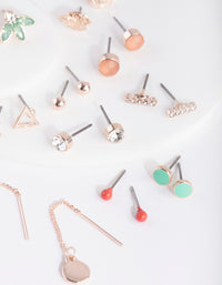 Rose Gold Pink Tassel Earring 12-Pack - link has visual effect only