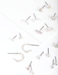 Silver Bow & Arrow Earring 12-Pack - link has visual effect only