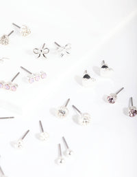 Silver Bow & Arrow Earring 12-Pack - link has visual effect only